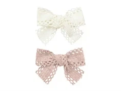 Lil Atelier hårspænder peach whip/turtledove (2-pack)